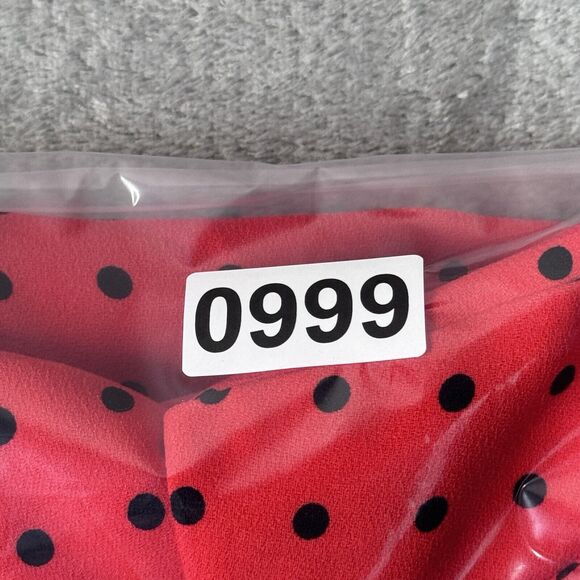 J Crew Dress Womens 2 Black Red Cascading Polka Dots Party Wedding Office Career - Picture 9 of 9